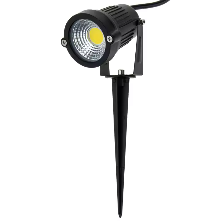 Foco LED IP65 5W 425LM con estaca para exterior - BeMatik - 1