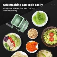 Cortador Multifuncional De Cocina Máquina De Rallar Verduras Y Cebollas Con 6 Hojas De Acero Inoxidable Para El Hogar Rallador De Patatas Manual - details 1