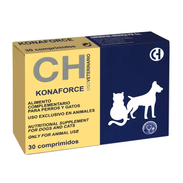 KONAFORCE 30 comprimidos suplemento para apoyar la coagulación sanguínea y prevenir hemorragias para perros y gatos Chemical Ibérica - 1
