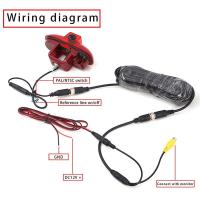 Luz de freno de respaldo que invierte la cámara de visión trasera CMOS para Opel Vivaro/Trafic 2001-2014 impermeable 170 - details 2