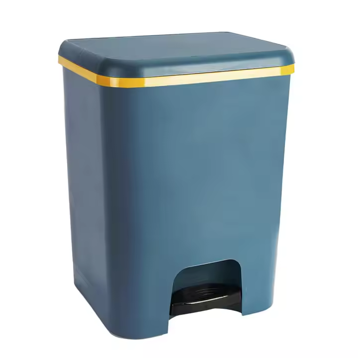 COM-FORT HOUSE  Cubo de Basura con Pedal  Capacidad de 20 litros  Cubo Reciclaje  Color Verde Oscuro - 1