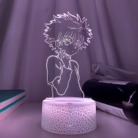 Lámpara Nocturna LED 3D Anime Hunter X Hunter Killua Decorativa Para Dormitorio Regalo De Cumpleaños Luz Nocturna Acrílica Cute - details 11