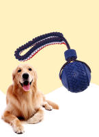 Juguete Para Perros Interactivo Con Correa Bola De Limpieza Dental Resistente Mordedor Para Pequeños Y Grandes Perros Juguetes De Entrenamiento Para Puppies - details 1