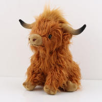 Muñeco De Peluche De 25cm De Vaca Highland Simulación Juguete Suave Para Niños Regalo Decoración De Habitación Regalo Para Bebés - details 1