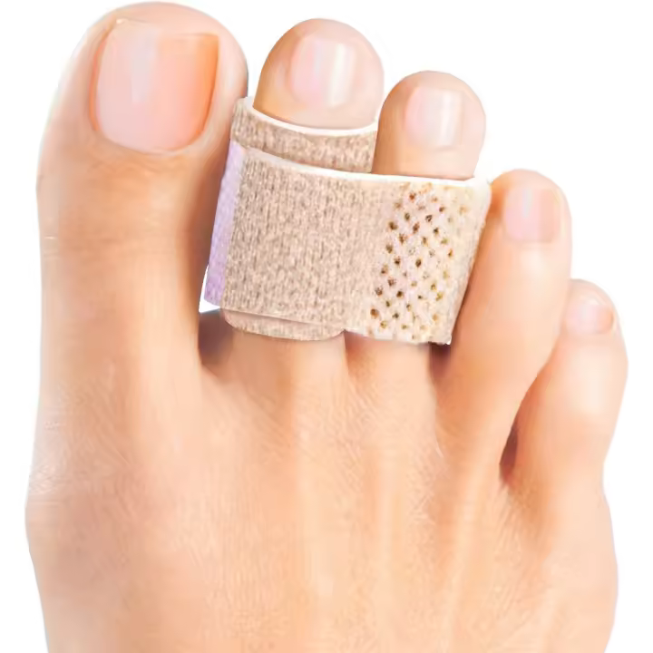 6 piezas de enderezadora de dedo del pie de martillo, férulas de dedo del pie, vendajes acolchados para corregir dedos de martillo, dedos rotos, dedos de los pies Crooked y dedos superpuestos - 1