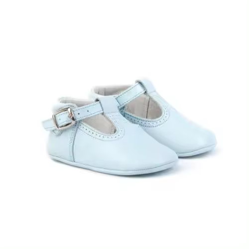 Zapatos Bebé Angelitos 247 Celeste - Cómodos y de Diseño Clásico - 1