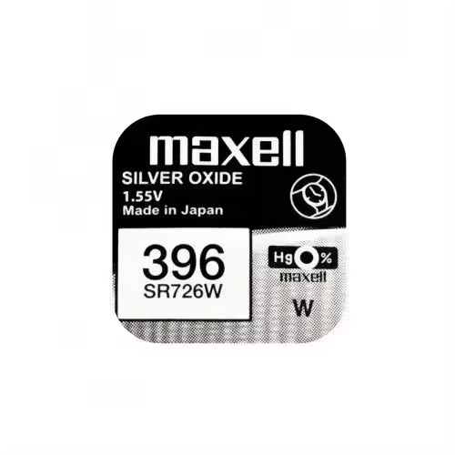 Pila maxell de boton oxido plata 396 SR726W - 1