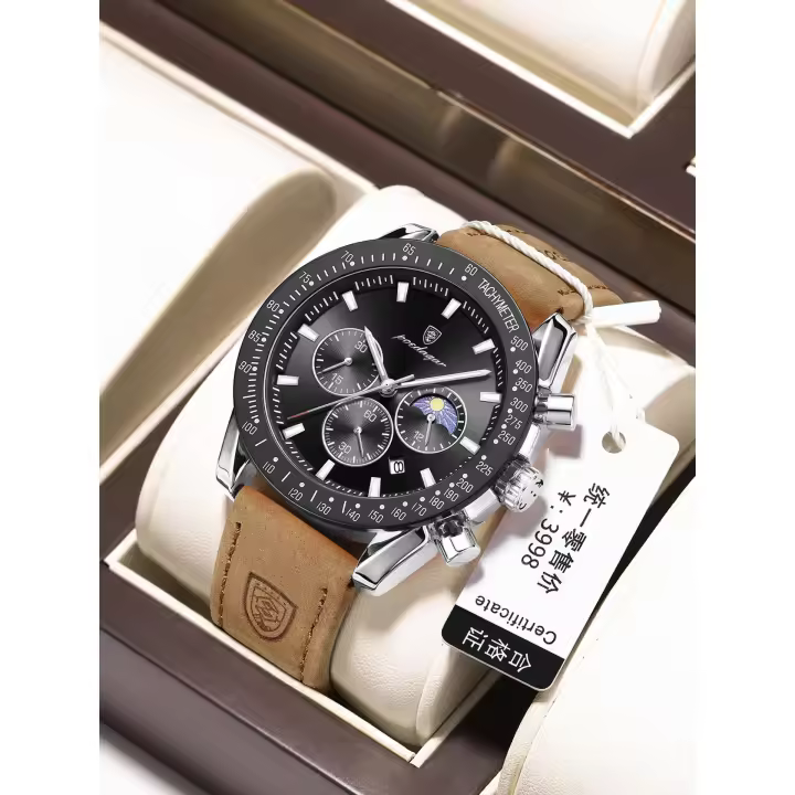 Reloj de cuarzo luminoso resistente al agua para hombre, multifuncional y nuevo. - 1