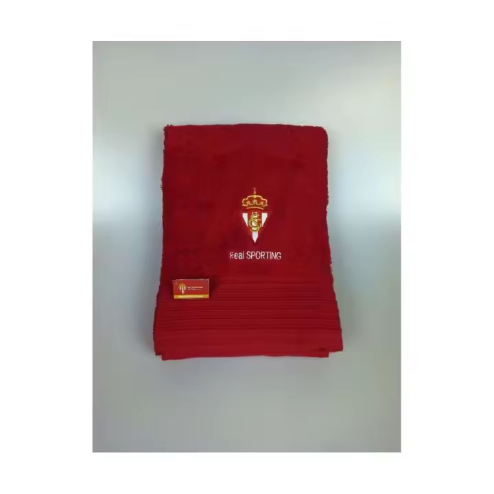 Toalla de Baño Real Sporting de Gijón 70x140 Suave y Absorbente 100% Algodón - 1
