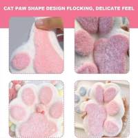 Handmade Taba Squishy Big Cat, Giant Paw Squishy for Adults Kids - Perfect blue - details 1