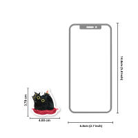 Pegatinas De Gato Negro Etori Life 45pcs/Box Impermeables Para Computadora Y Scrapbooking Estación Creativa De Suministros De Oficina - details 2