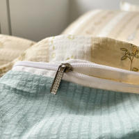 Juego de Funda Nórdica 4 Piezas-Ropa de Cama Algodón Lavado con Jacquard Elegante-Tacto Extra Suave, Varios Tamaño Disponible - details 4