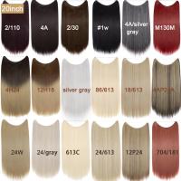 Extensiones De Cabello Sintético BENEHAIR Sin Clip Invisibles Faja De Cabello Invisible Para Mujeres Extensiones De Hairpieces Falsa Cabello Textura Wavy Color Puro Longitud 20 Pulgadas - details 1