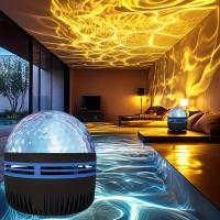 Proyector De Onda Oceánica USB Con 7 Modos De Color Y Brillo Ajustable Iluminación Multicolor Para Habitaciones - details 0
