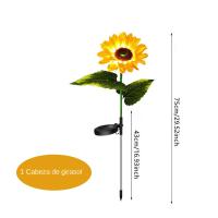 Lámpara Solar De Girasol LED Para Jardín Impermeable Decoración De Navidad Y Fiesta Guirnalda De Luz Solar Para Paisaje - details 7