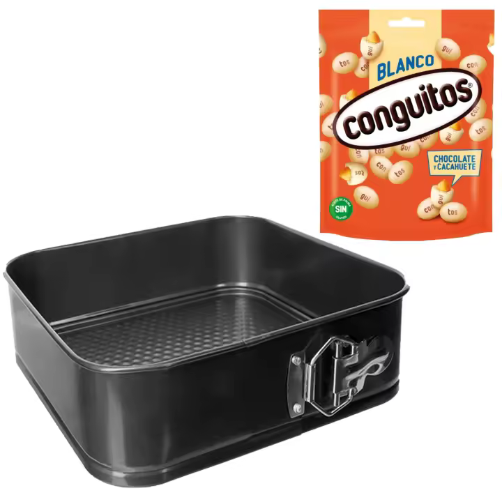 Pack repostería:CONGUITOS BLANCOS DOYPACK 220G+Molde cuadrado extraíble - 1