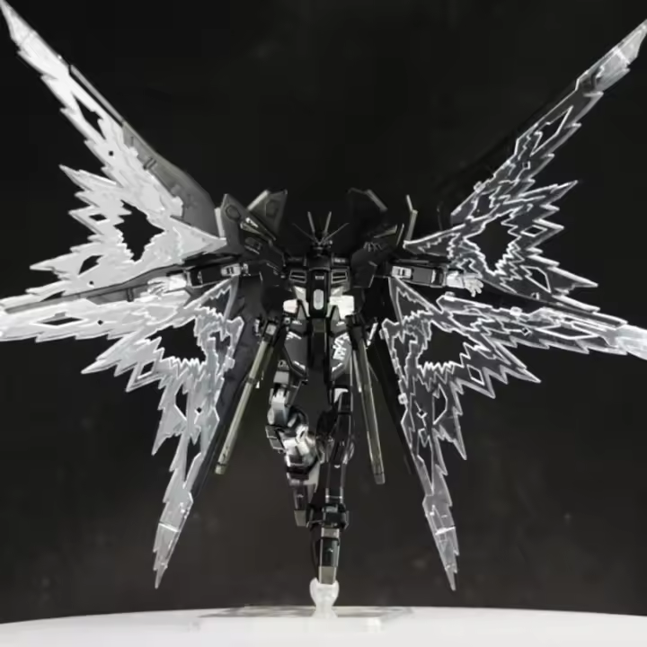 Figura De Acción Strike Freedom HGUC HGCE 201 Escala 1/144 Con Alas Luz Modelo Asamblea Juguete Coleccionable Para Niños - 1