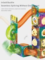 Bloques De Construcción Magnéticos 3D Para Niños 94PCS Juego Educativo De Carreras De Marmol Puzzle De Tubo De Asamblea Juguetes Para Regalos - details 6