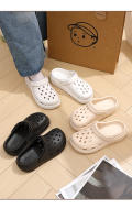 Sandalias Para Mujer Con Suela Gruesa Y Perforadas Aumento De Altura Zapatillas De Playa Caminadoras Transpirables Para Verano - details 11