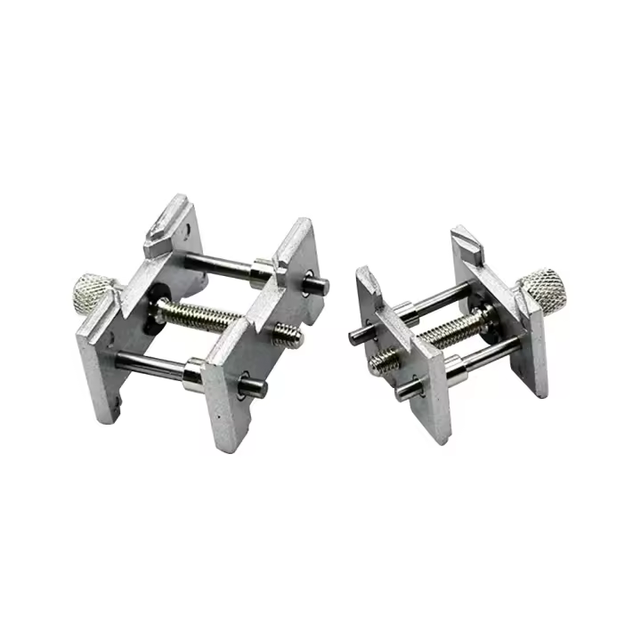 Soporte De Movimiento De Reloj Multifuncional Universal 2pcs Base Fija 2en1 Abrazadera Para Reparación De Relojeros Herramientas De Reparación Para Relojes - 1