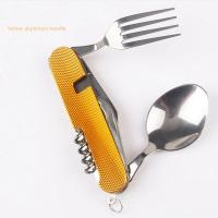 Juego De Utensilios De Camping Plegable Multi Funcional Cuchillo Fork Cuchara Para Actividades Al Aire Libre Deportes Picnic Viaje - details 4