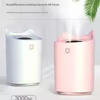 Humidificador de Silencioso para Bebes, 3L 24 Horas Habitacion Vapor Humificadores, 2 Boquillas y 3 Modos para Dormitorio Oficina (Blanco) - details 1