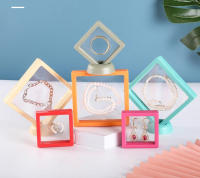 Organizador De Joyas Transparente Pack De 10 Casas De Plástico PE Para Almacenamiento Antioxidante Estuche De Exhibición Flotante 3D - details 0