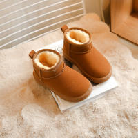 Botas De Nieve Para Niños Y Niñas Antideslizantes Resistentes Al Desgaste Con Pelo Cálido Suela Gruesa Y Suave Para Invierno - details 4
