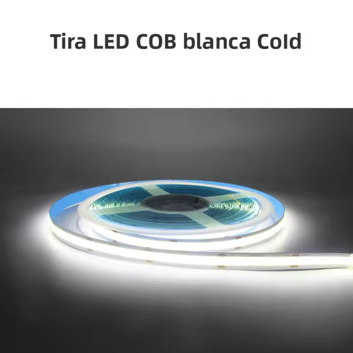 Tira De LED COB Super Brillante Doble Fila 616/624 LEDs/m Flexible Dimmable Luz RA90 Cinta De Iluminación 3000K 4000K 6500K DC12V 24V Para Sala De Estar - 1