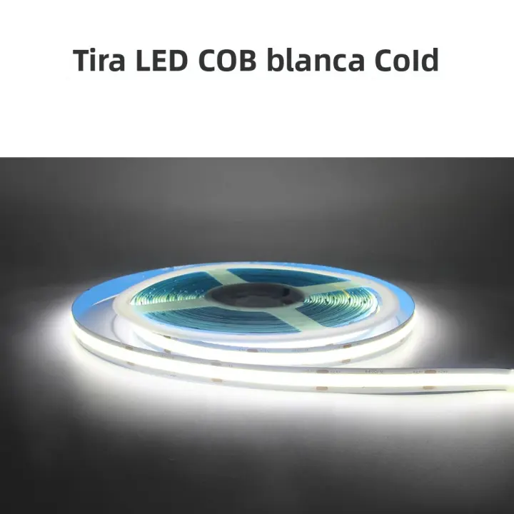 Tira De LED COB Super Brillante Doble Fila 616/624 LEDs/m Flexible Dimmable Luz RA90 Cinta De Iluminación 3000K 4000K 6500K DC12V 24V Para Sala De Estar - 1