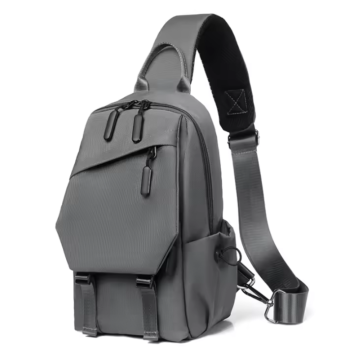 Bolsa De Pecho Casual Impermeable De Negocios Oxford Unisex Gran Capacidad Estilo Casual Decoración Sin Nada Cierre De Cremallera - 1