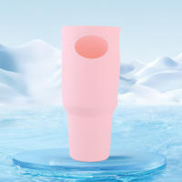 Protector De Tumbler De Silicona Antideslizante Para Stanley 40oz Funda Completa Antarrugas En Colores Rosa Gris Y Azul - details 0