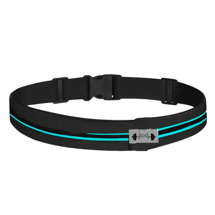 Niucom Riñonera deportiva para running, gimnasio, ejercicio y fitness, funda elástica para llaves, cartera, móvil - 1