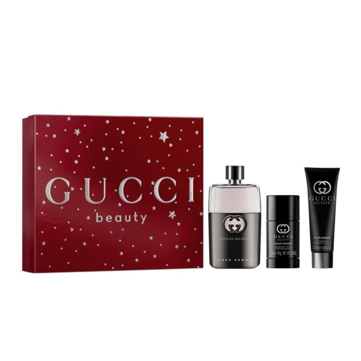 Gucci - Guilty Pour Homme Set Regalo para hombre Eau de Toilette 100ml + Desodorante Stick 75ml + Gel Ducha 50ml. |… — oferta en Miravia
