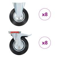 vidaXL Ruedas Fijas y Giratorias de Diámetro 200mm Manipulación Materiales Cantidad 4 unidades,  8 unidades,  12 unidades y mas - details 1