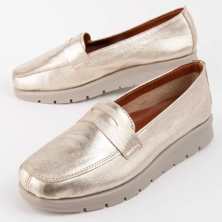 Mocasín De Piel Para Mujer. Purapiel Meilis 103025 - 1