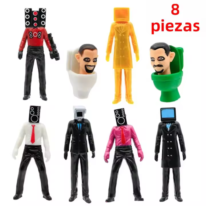 Figura De Acción Skibidi Toilet Man Camarógrafo Hombre Decoración De PVC Muñeco Coleccionable Para Adultos Decoraciones De TV - 1