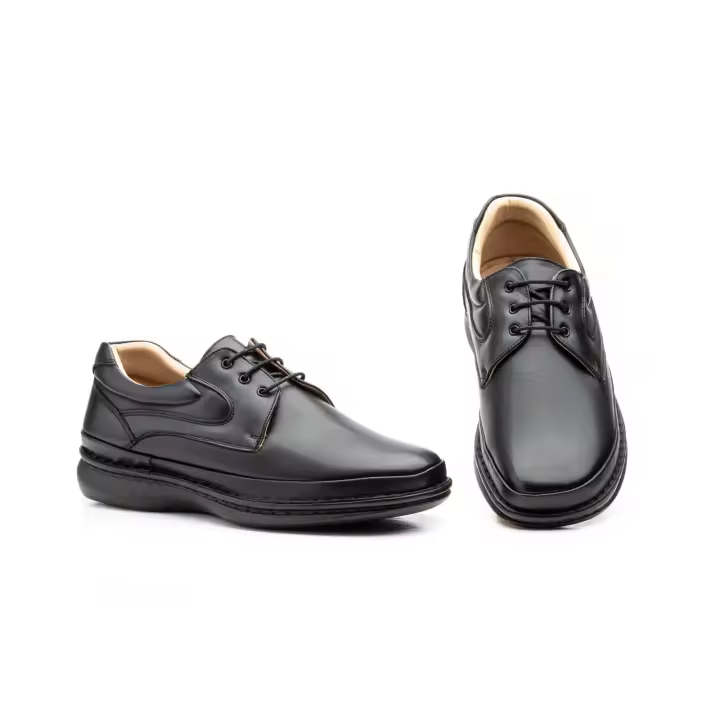 MºCT-9003 Negro- Hecho en España ZAPATO Hombre Piel CORDONES Numeración: 39-45 Marca: Cactus Color: Negro- ZAPATO EN PIEL CON CIERRE DE CORDONES MUY SUAVE Y MAXIMO CONFORT Y CALIDAD CON SUELA MUY LIGERA Y TODO COSIDO - 1