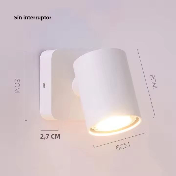 Lámpara De Pared LED 7W GU10 Estilo Moderno Rotación Foldable Para Interior Habitación Hotel Sala De Lectura Iluminación Diaria - 1