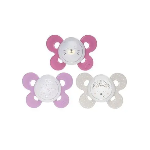 CHICCO CHUPETE PHYSIO COMFORT NIGHT SILICONA 16-36M 2 UNIDADES - 1