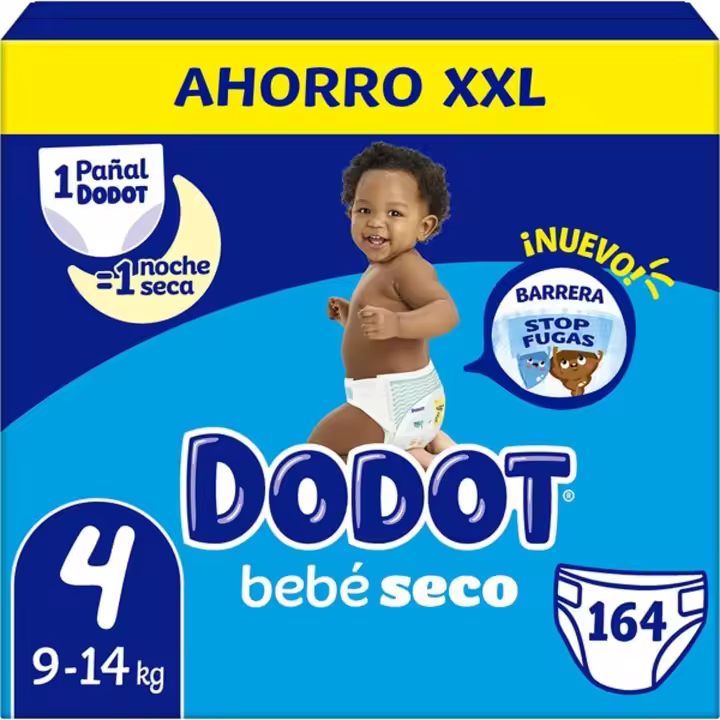 Dodot Bebé Seco Pack Ahorro, Tallas 3 a 6. Pañales Bebé con Triple Sistema de Protección Antifugas, Nº 1 Ultra Seco, Triple Capa Absorbente, Piel de tu Bebé Seca hasta 12h. - 1