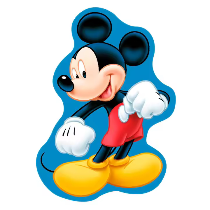Cojin 3D Mickey Disney. Cojín de viaje ergonómico y cómodo. Perfecto para brindar soporte en trayectos largos y descansar mejor. - 1