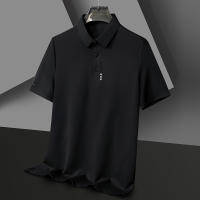 Camisa Polo Para Hombre De Color Sólido Con Mangas Cortas Transpirable Y Cómoda Estilo Casual Y Negocios Nuevo Arrivals - details 7