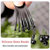 Extensiones De Cabello Humano 8D Micro Fibra Con Nano Anillo Invisibles Mini Silicona Cabello Negro Rubio Mecánico Invisible - details 4
