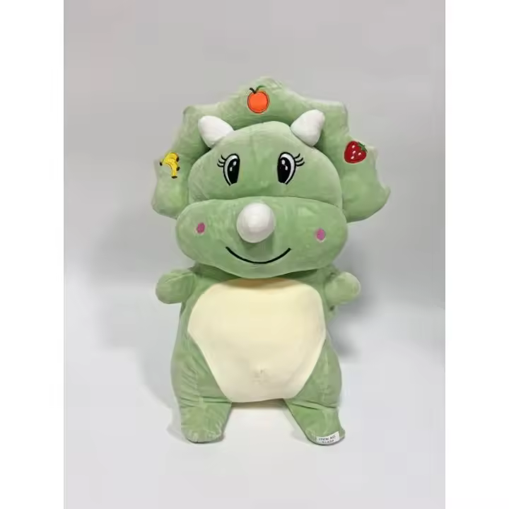 PELUCHE DINOSAURIO VERDE 40 CM DE PANRITOS - 1