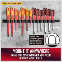 Organizador De Herramientas 3PC Soporte Para Destornillador Y Llave De Fijación Montaje En Pared Estante De Almacenamiento Para Herramientas LIXIU - details 1