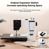 Mini máquina de coser, fácil de transportar, versátil, con 38 patrones de puntadas, adecuada para coser ropa, cortinas, almohadas y muñecas, para satisfacer sus diversas necesidades diarias de costura - details 3