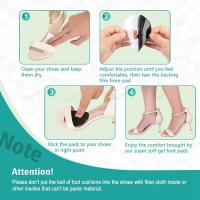 Suela De Silicona Media Para Mujer Almohadillas De Mezquita Alivio Del Esfuerzo En La Parte Delantera Del Pie Cómodas Y Antideslizantes Absorción De Choque Para Zapatos Cuidado Del Pie - details 13