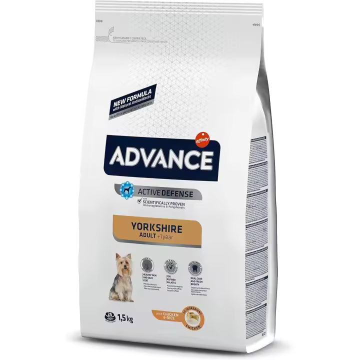 ADVANCE YORKSHIRE TERRIER ADULT PIENSO PARA PERROS 1.5KG - 1