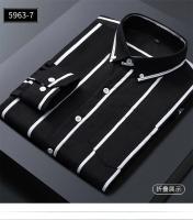 Camisa a Cuadros Clásica Para Hombre Manga Larga Casual Botones Para Trabajo Y Negocios Camisas Rayadas Tallas Grandes 4XL 5XL - details 25